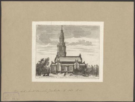View of the Zuiderkerk in Amsterdam