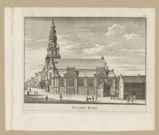 View of the Zuiderkerk in Amsterdam