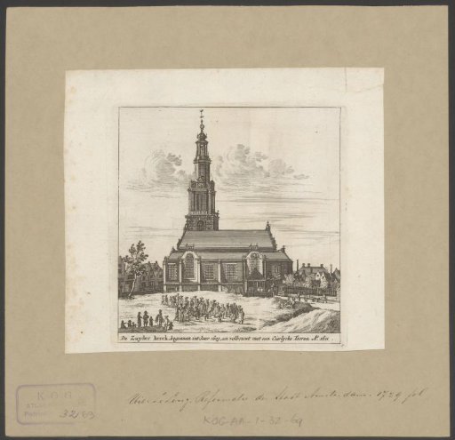View of the Zuiderkerk in Amsterdam
