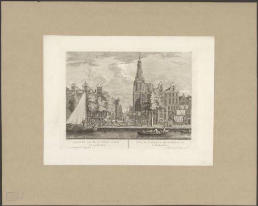 View of the Zuiderkerk in Amsterdam, viewed from the Raamgracht