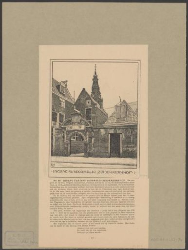 View of the gate at the Zuiderkerkhof in Amsterdam