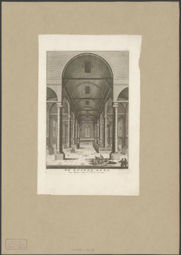 Interior of the Zuiderkerk in Amsterdam, viewed towards the south
