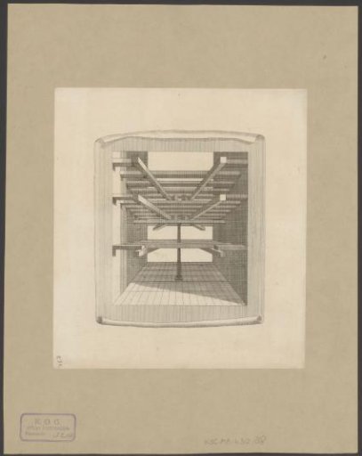 Section of the support of the galleries of a domed church on the Botermarkt in Amsterdam