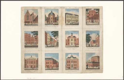 Twelve Different Churches and Synagogues in Amsterdam