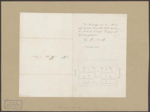 Allocation of a Seat with a Plan of the Mennonite Singel Church in Amsterdam