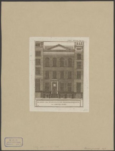 View of the church of the Evangelical Brethren in Amsterdam