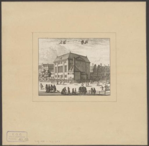 View of the Great Synagogue in Amsterdam