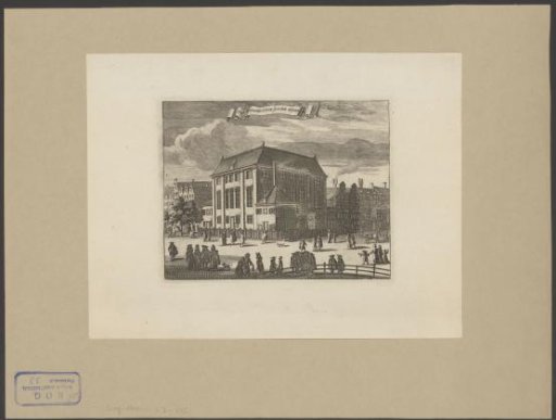 View of the Great Synagogue in Amsterdam