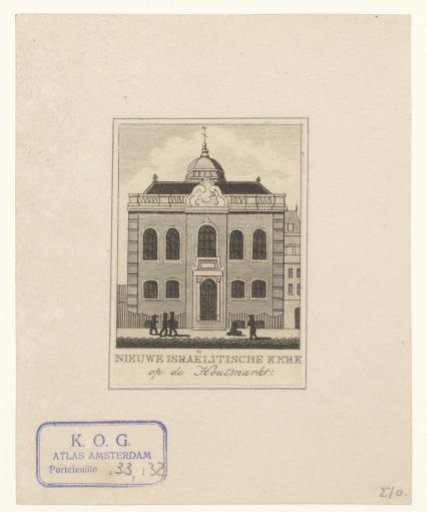 View of the New Synagogue in Amsterdam