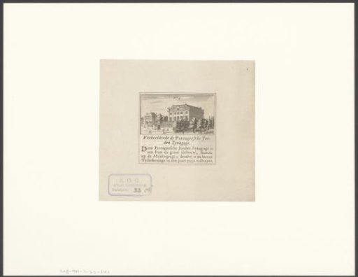 View of the Portuguese Synagogue in Amsterdam