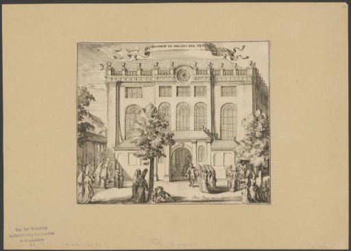 Courtyard and women's entrance of the Portuguese Synagogue in Amsterdam