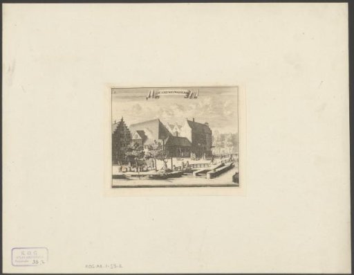 View of the Nieuwe Waalse Kerk in Amsterdam