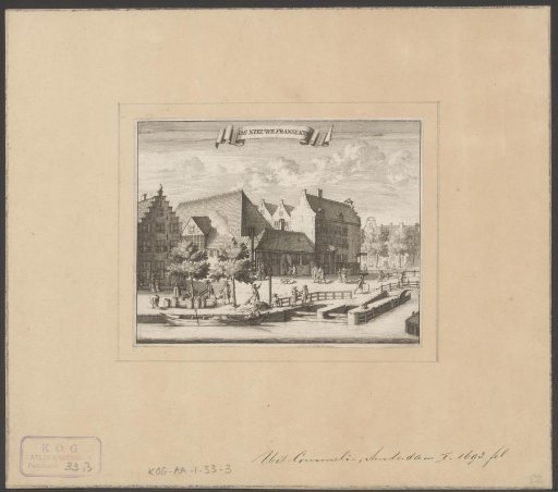 View of the Nieuwe Waalse Kerk in Amsterdam