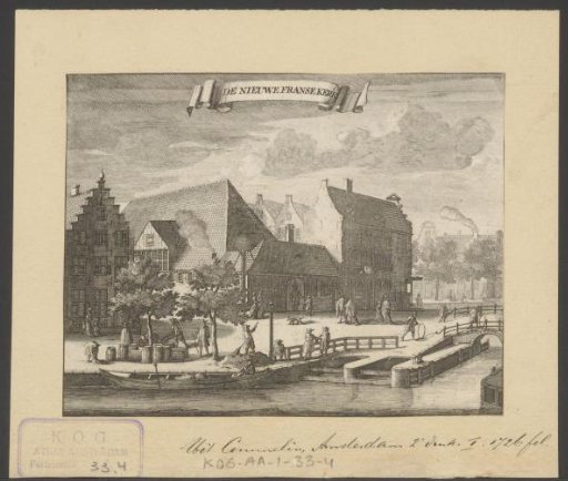 View of the Nieuwe Waalse Kerk in Amsterdam