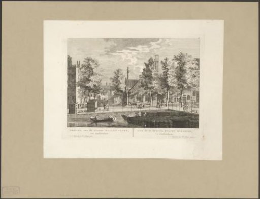 View of the Nieuwe Waalse Kerk in Amsterdam