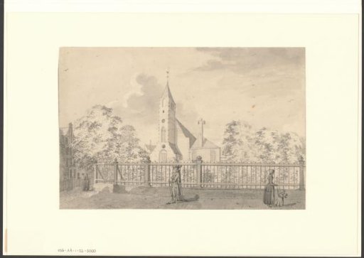 View of the Begijnhof with the English Church