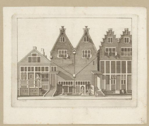 View of the Mennonite Church of the Jan Jacobsgezinden in the Bloemstraat in Amsterdam
