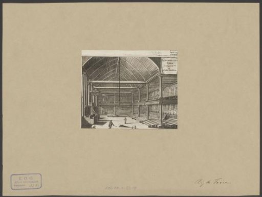 Interior of the Mennonite Church Bij de Toren in Amsterdam