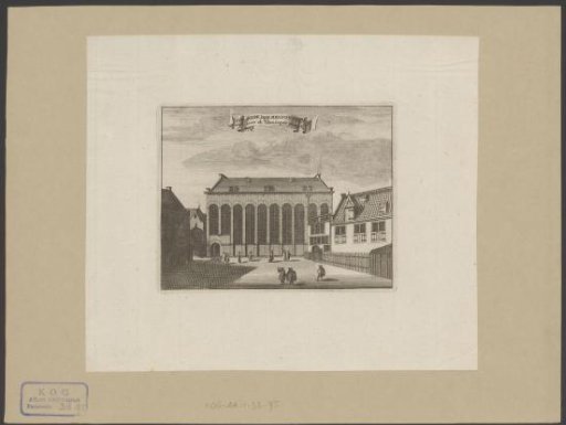 View of the Mennonite Church at the Lamb in Amsterdam