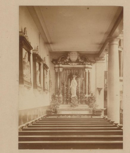 Altar in the left side aisle of the Krijtberg in Amsterdam