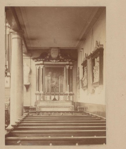 Altar in the right side aisle of the Krijtberg in Amsterdam
