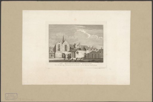 View of the Minderbroedersklooster in Amsterdam after the plundering during the Alteration in 1578