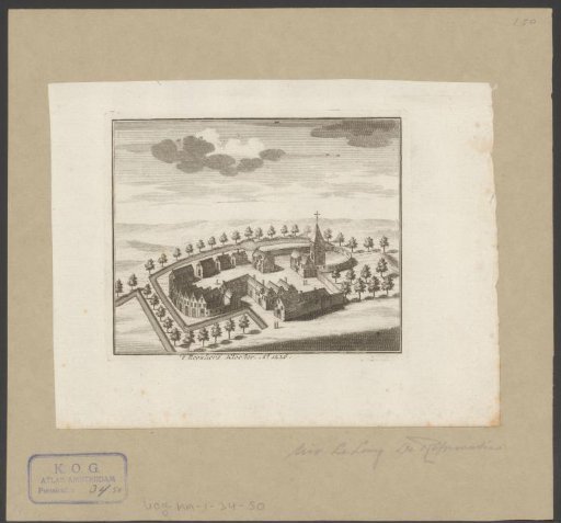 Aerial view of the Reguliersklooster in Amsterdam