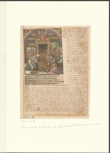 Miracle of Amsterdam with Handwritten Explanation of the Events
