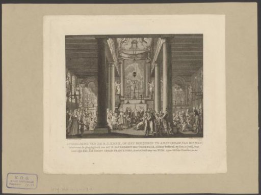 Administration of confirmation in the Beguinage Chapel in Amsterdam