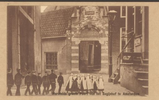 View of the Main Gate of the Beguinage in Amsterdam