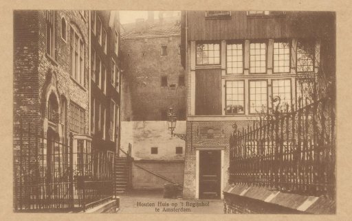 View of the Wooden House on the Beguinage in Amsterdam