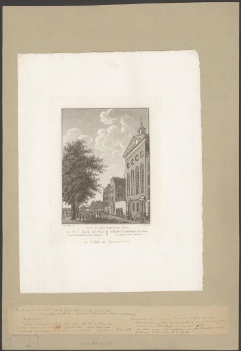 View of the Sint-Annakerk and the Naval School in Amsterdam