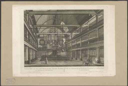Interior of the Old Lutheran Church in Amsterdam