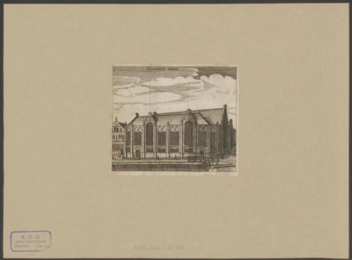 View of the Old Lutheran Church in Amsterdam