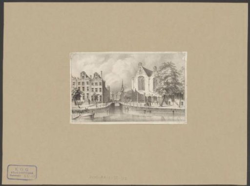 View of the Old Lutheran Church in Amsterdam