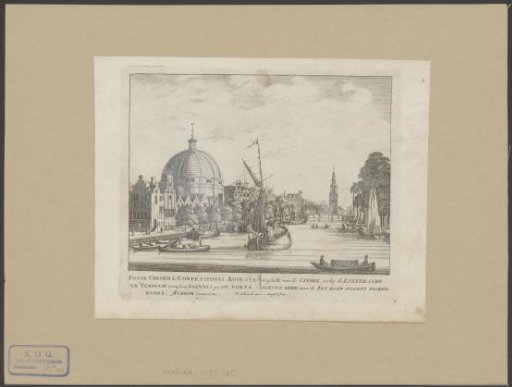 View of the Singel Towards the Round Lutheran Church and the Jan Rodenpoortstoren