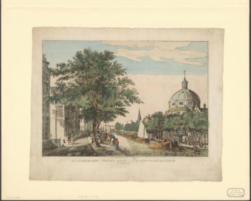 View of the Dome Church or New Lutheran Church in Amsterdam