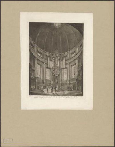 Interior of the Round Lutheran Church in Amsterdam