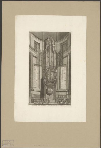 Interior of the New Lutheran Church in Amsterdam
