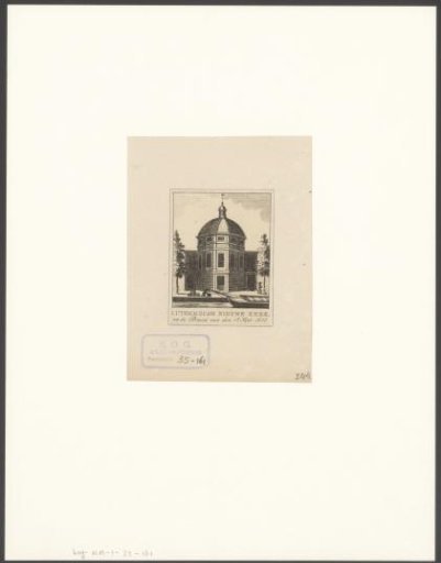 View of the New Lutheran Church in Amsterdam
