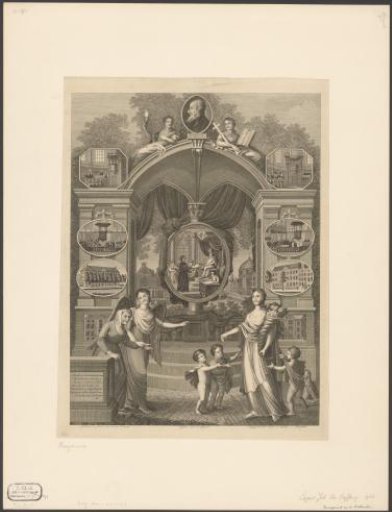 Allegorical representation with the portrait of Jan Hus