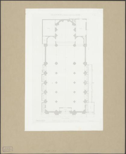 Plan of the Onze-Lieve-Vrouwekerk in Amsterdam