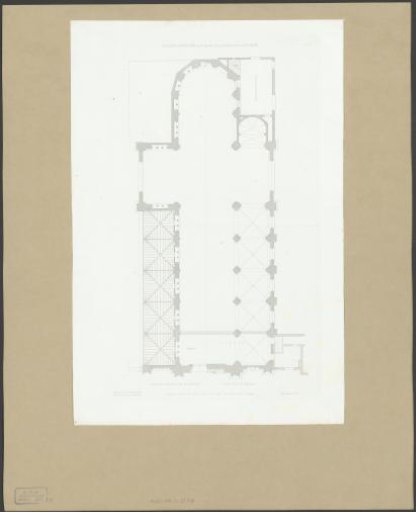 Plan of the Onze-Lieve-Vrouwekerk in Amsterdam