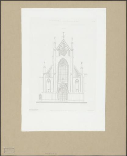 Facade view of the Our Lady Church in Amsterdam