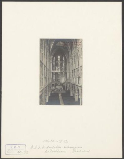 View of the interior of the Posthoorn Church in Amsterdam