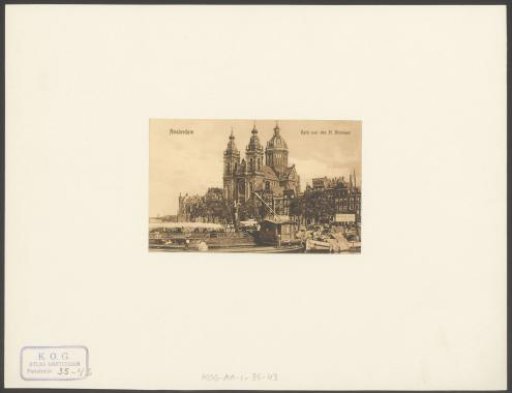 View of the Basilica of St. Nicholas in Amsterdam
