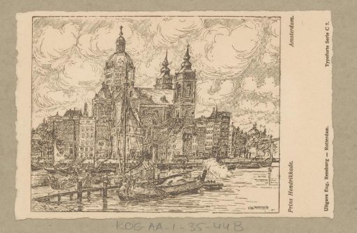 View of the Basilica of Saint Nicholas in Amsterdam
