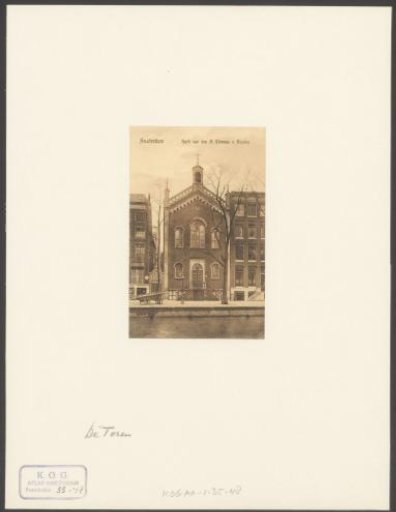 View of the Roman Catholic church Het Torentje in Amsterdam