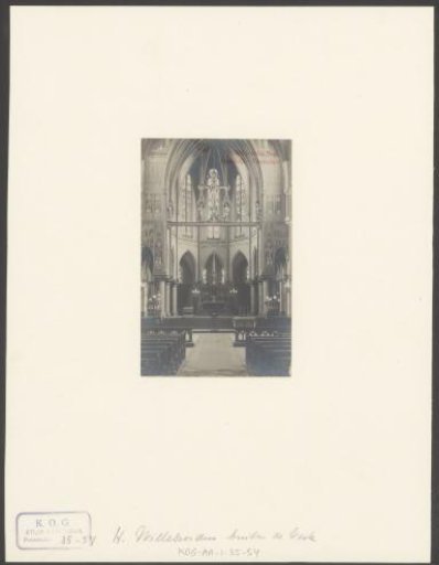 View of the Altar of the St. Willibrordus Church Outside the Veste (1873-1966) in Amsterdam