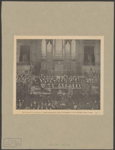 Celebration of the Pope's Feast in the Concertgebouw in Amsterdam